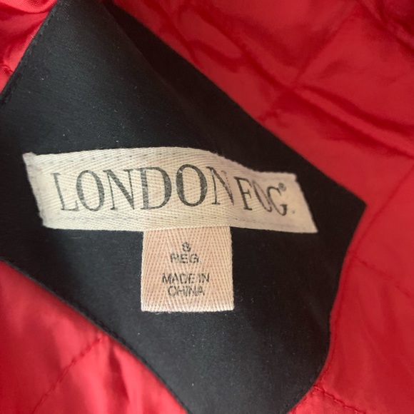London Fog women’s red full zip lined coat size Small - Picture 2 of 7